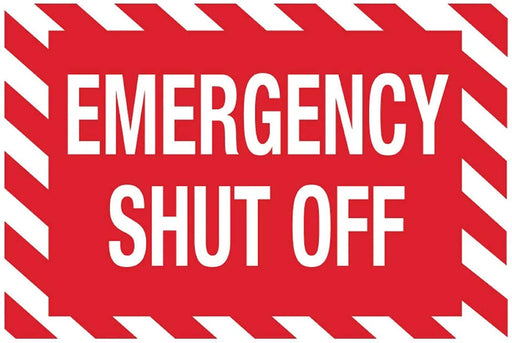 ZING EMERGENCY SHUT OFF, 7x10, Glow Plastic