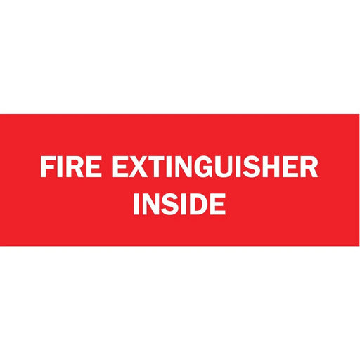 ZING FIRE EXTINGUISHER INSIDE, 5x14