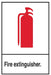 ZING FIRE EXTINGUISHER Picto, 7X10, Alum