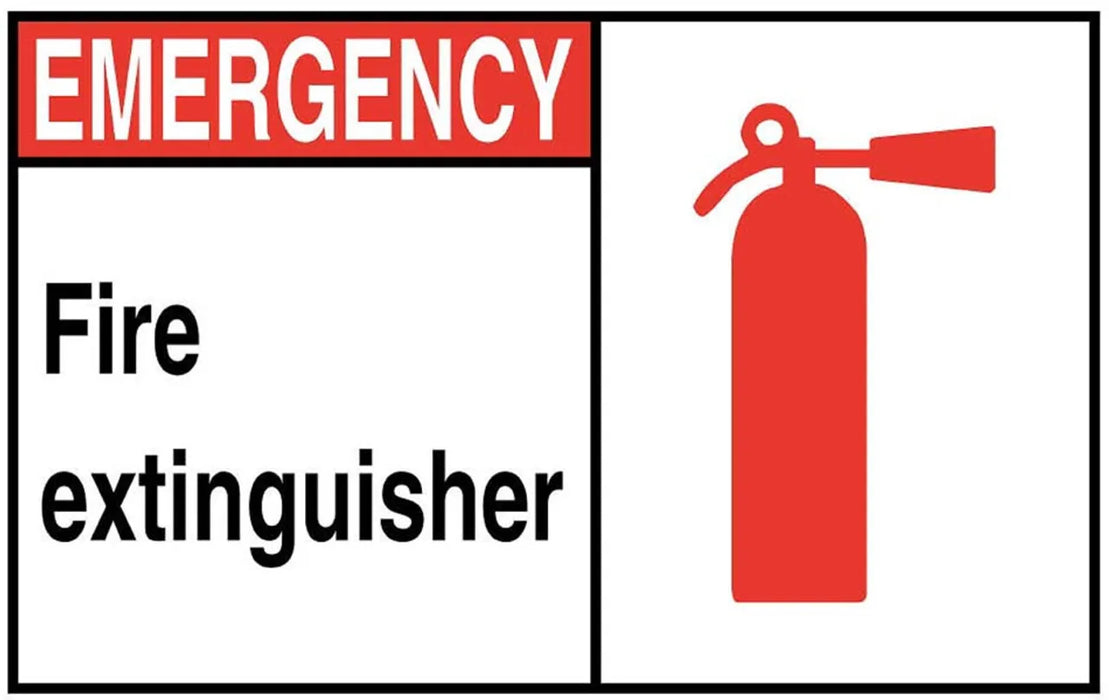 ZING EMERGENCY FIRE EXTINGUISHER Picto 10x14