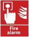 ZING FIRE ALARM, ANSI, Picto,7x10, Plastic