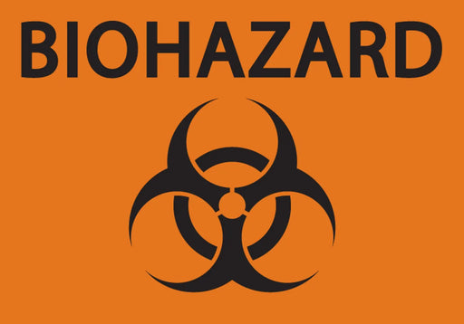 ZING BioHazard 7x10, Self-Adhesive