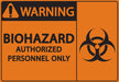 ZING Warning Biohazard Authorized 5x7 2PK