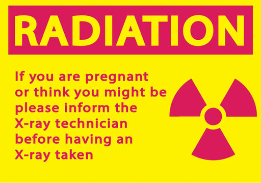 ZING Radiation Notify X-Ray Technician 7x10