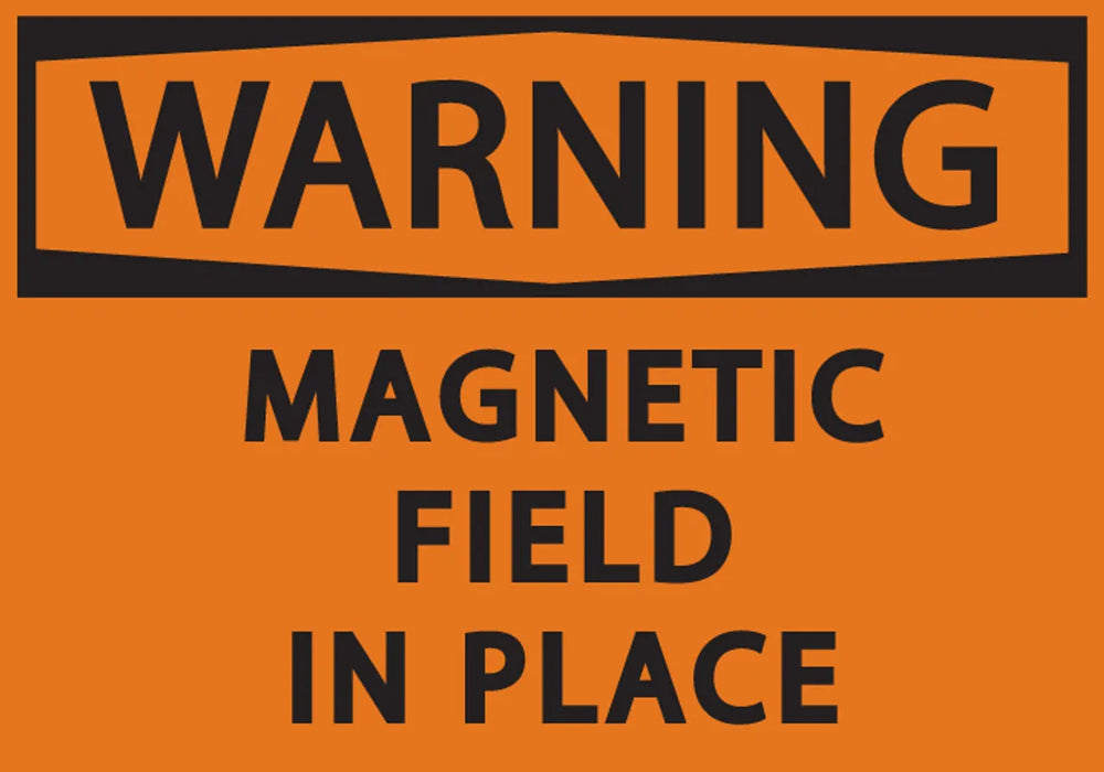 ZING Warning Magnetic Field In Place 7x10 Pla