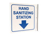 ZING Hand Sanitizing Station, L Style Sign