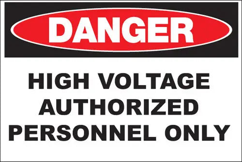 ZING DANGER, High Voltage Authorized 7x10