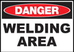 ZING DANGER, Welding Area 10x14 in.  Plastic