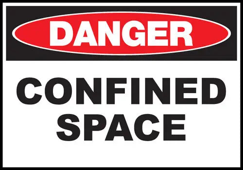 ZING DANGER, Confined Space 10x14 Adh