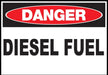 ZING DANGER, DIESEL FUEL 7x10 in.  Aluminum