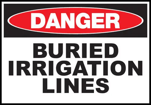 ZING DANGER,Buried Irrigation Lines 10x14