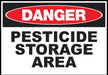 ZING DANGER,Pesticide Storage Area 10x14 Plas