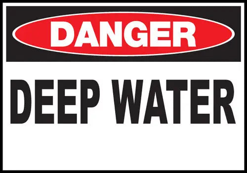 ZING DANGER,Deep Water, 10x14 Plastic