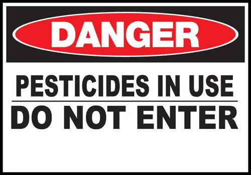 ZING DANGER,Pesticides In Use Do Not 10x14