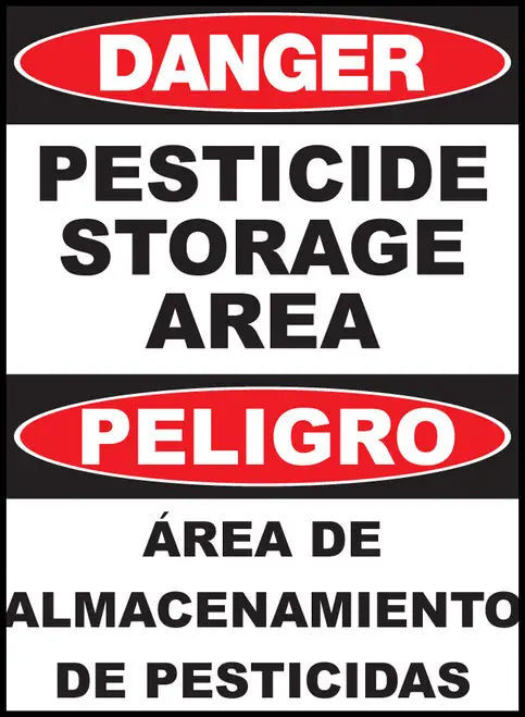 ZING Bilingual,DANGER,Pesticide,14x10 PL