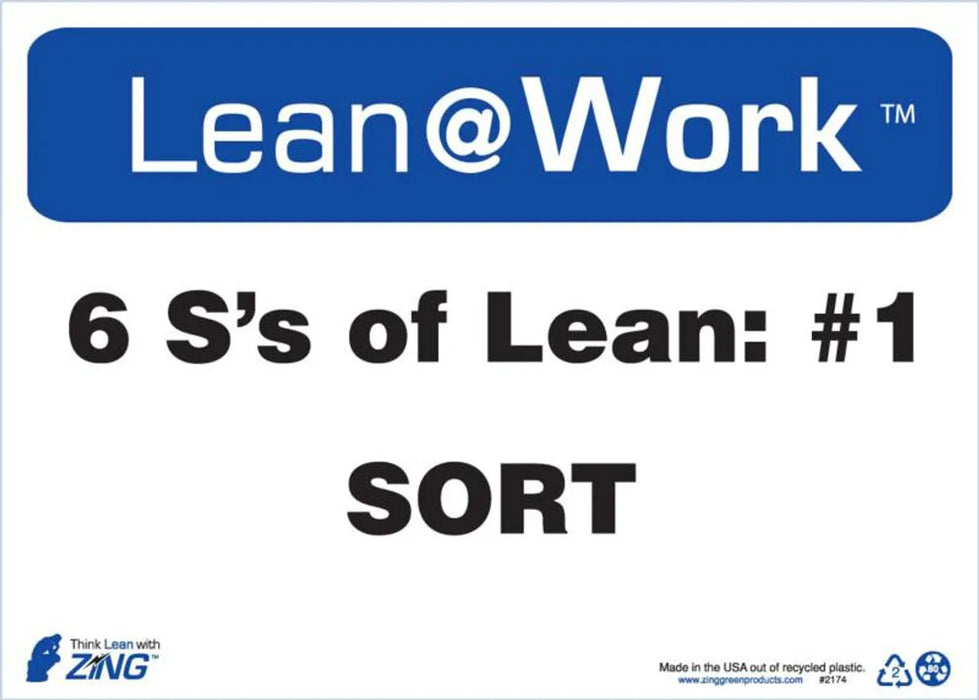 ZING LEAN SIX Ss LEAN SORT