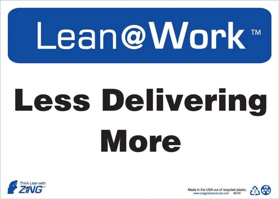 ZING LEAN LESS DELIVERING MORE