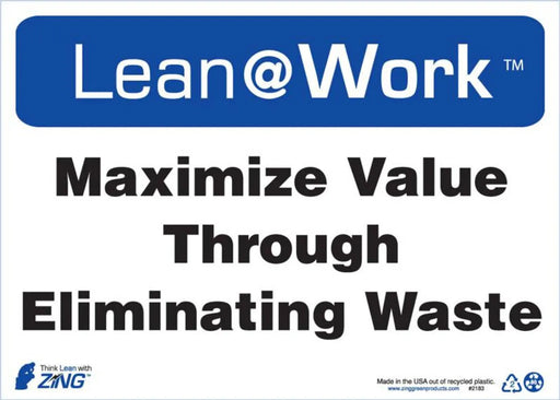 ZING LEAN ELIMINATING WASTE