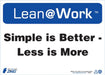 ZING LEAN SIMPLE IS BETTER