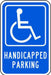 ZING Parking Handicapd Parking w/Chair 12x18