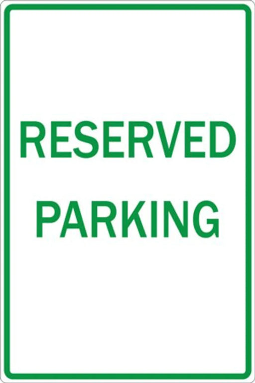 ZING Reserved Parking, HIP, 12x18, Alum