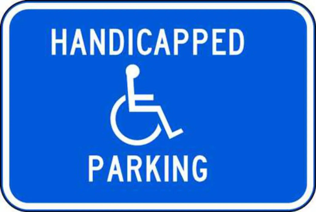 ZING Handicapped Parking w/Symbol, EGP, 18x12