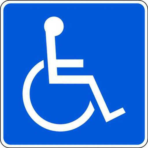 ZING Handicap Parking, Blue/white, HIP, 12x12