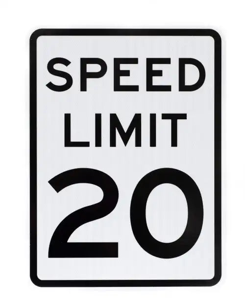 ZING Traffic Speed Limit 20 mph, EGP, 18x24