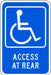 ZING Handicap Access at Rear, HIP, 12x18