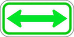 ZING Double Arrow, Green/white, EGP, 12x6