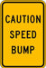 ZING Traffic Caution Speed Bump, HIP, 12x18