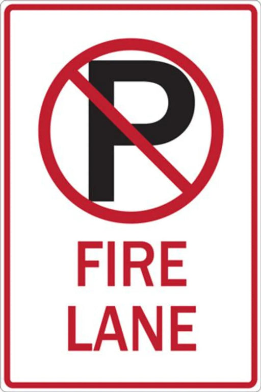 ZING NO PARKING SYM FIRE LANE, HIP, 12x18