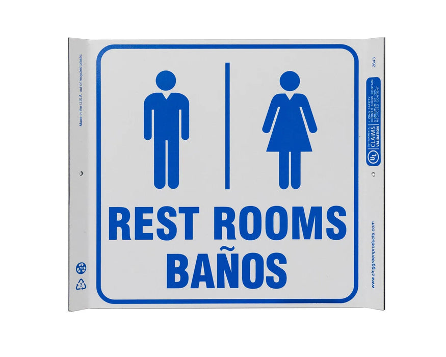 ZING Safety Rest Rooms Bilingual Corner