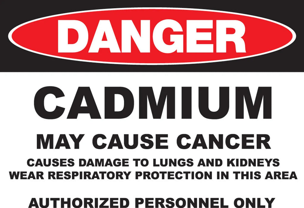 ZING DANGER, 10x14", Cadmium, Adhesive