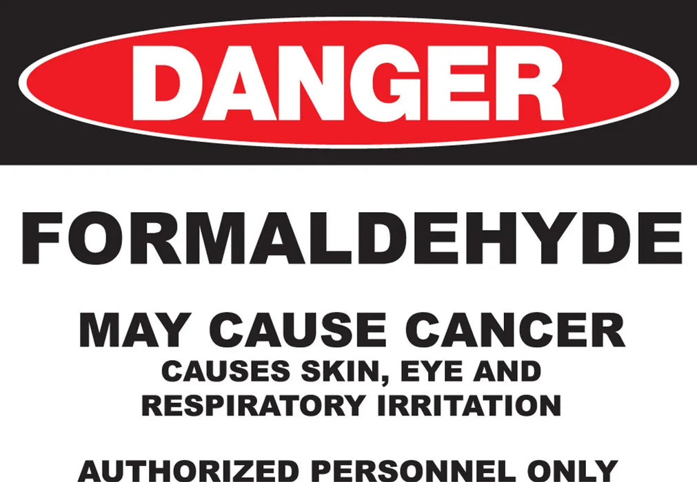 ZING DANGER, 10x14", Formaldehyde, Adhesive