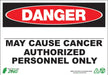 ZING DANGER, 10x14, Write-in-Area CANCER