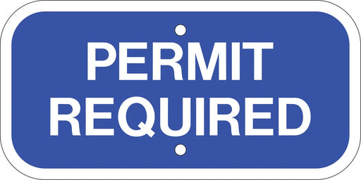 ZING Handicapped Parking Permit Required 6x12