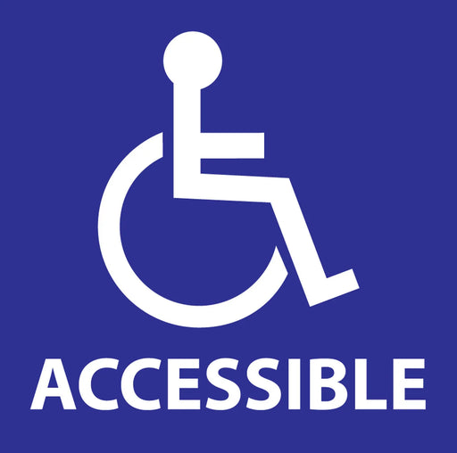 ZING Handicapped Accessible Label, 6x6  2-pk