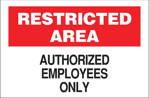 ZING Security Restricted Area, 10x14 AL