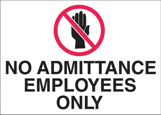 ZING Security Employees Only, 10x14 AL