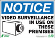 ZING Label, 5x7, Notice Surveillance, 2-pk