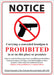 ZING Concealed Carry Sign Nebraska 14x10 SA