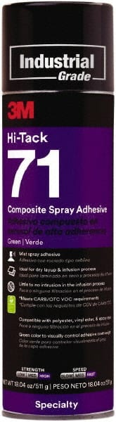 Spray Adhesive: 18.04 oz Aerosol Can, Green