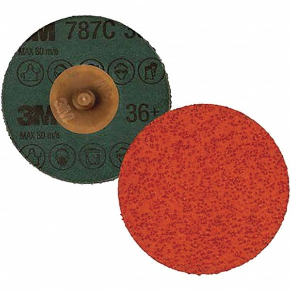 Quick-Change Disc: 4" Dia, 36 Grit, Ceramic