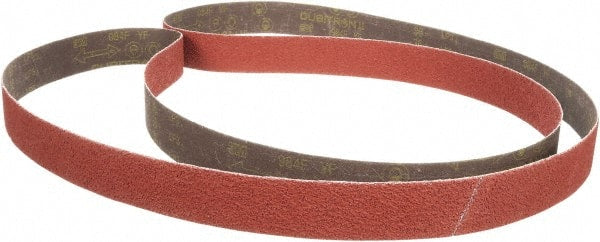 Abrasive Belt: 1/2" Wide, 18" Long, 80 Grit, Aluminum Oxide