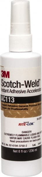 Adhesive Glue: 8 oz Bottle, Amber