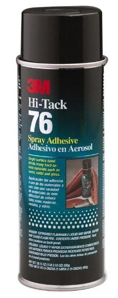 Spray Adhesive: 24 oz Aerosol Can, Clear