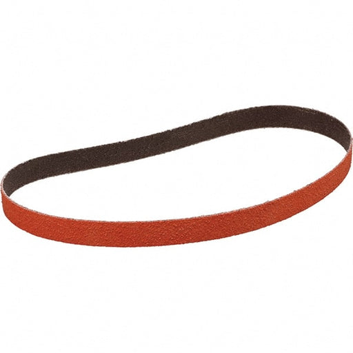 Abrasive Belt: 1/2" Wide, 12" Long, 120 Grit, Ceramic