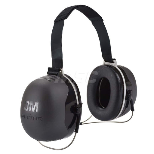 Earmuffs: Listen-Only, 31 dB NRR Behind the Neck, 31 dB NRR Under the Chin, Polyurethane Cushion