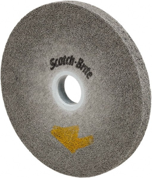 Deburring Wheel:  6" Dia,  1/2" Face Width,  1" Hole,  Density 9 N/A Silicon Carbide